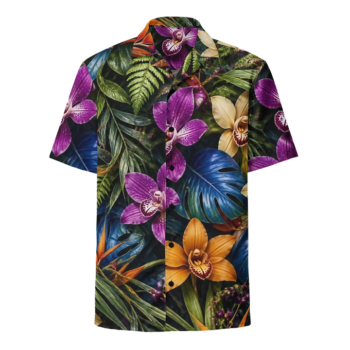 "BP629" Tropical Orchid Hawaiian Shirt product image (1)