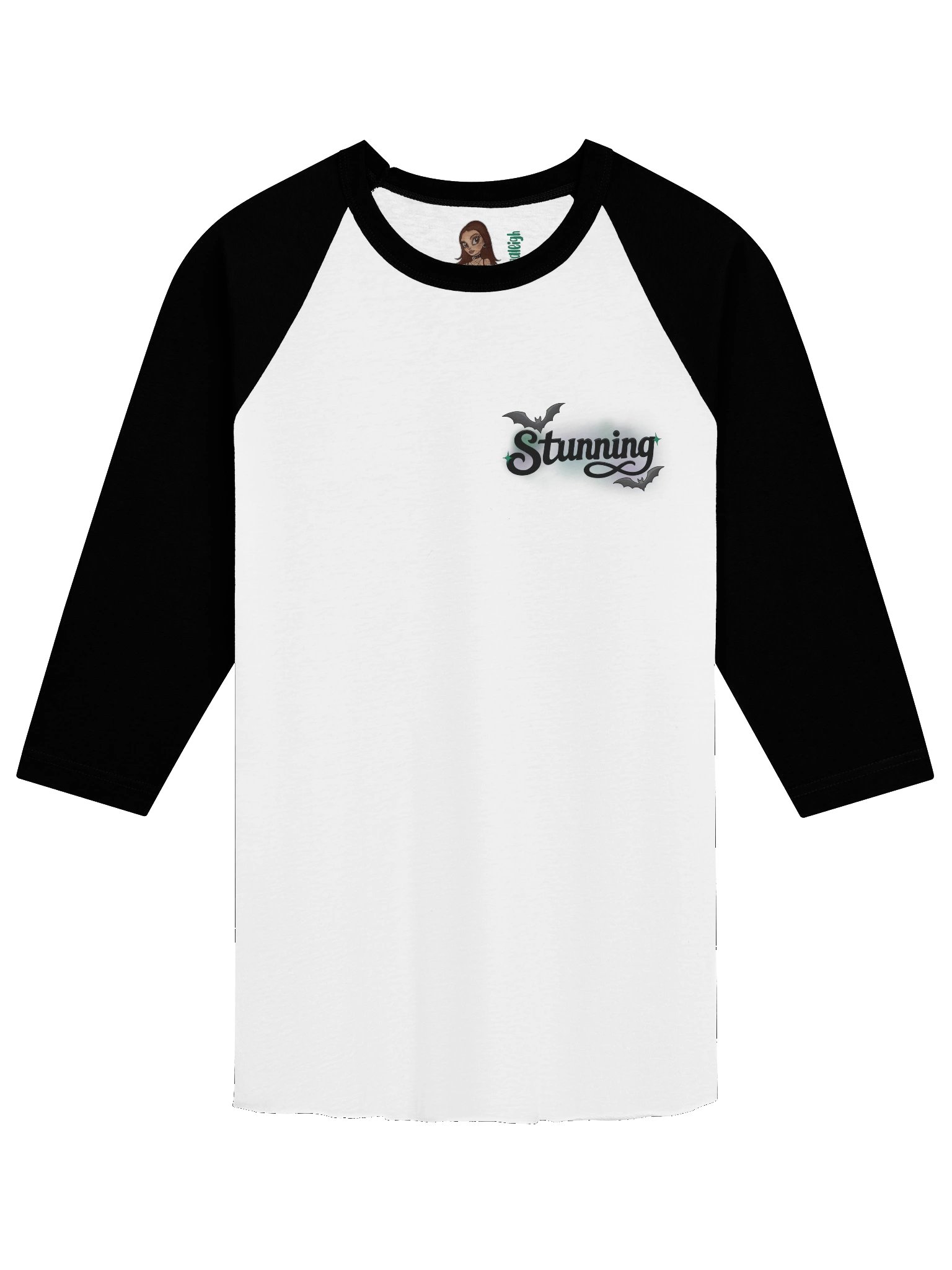 3/4 Stunning - Black Font - Baseball Tee product image (1)