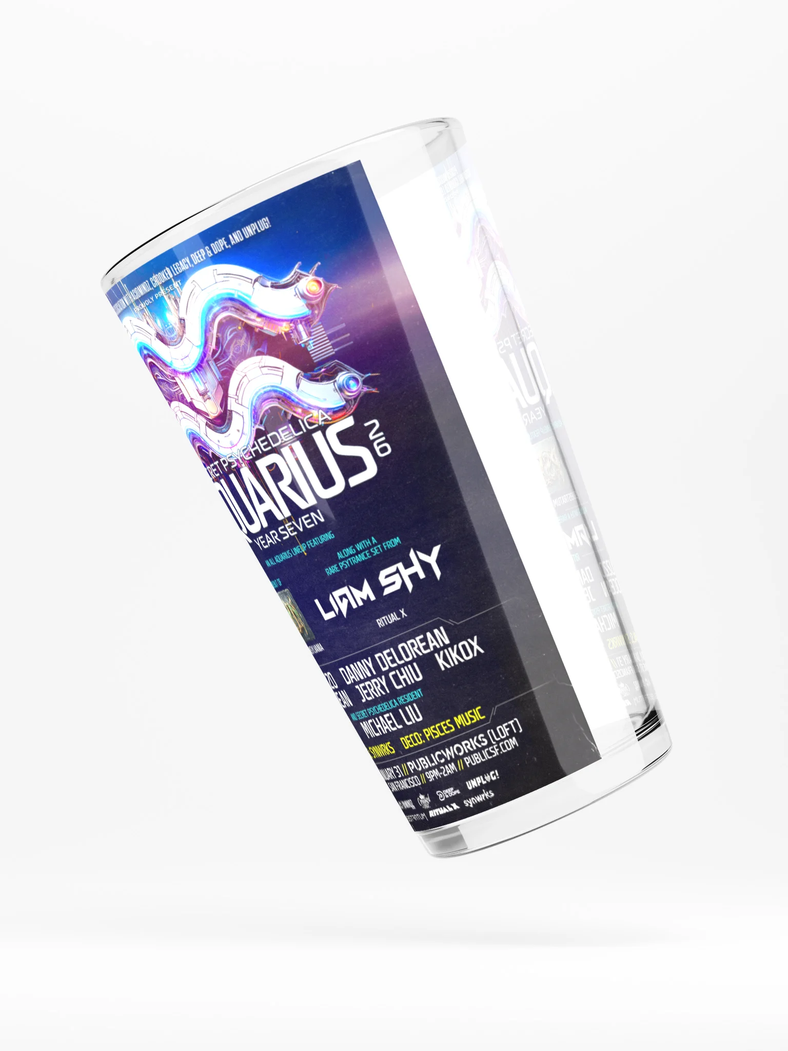 Aquarius 2026 Shaker Pint Glass product image (3)