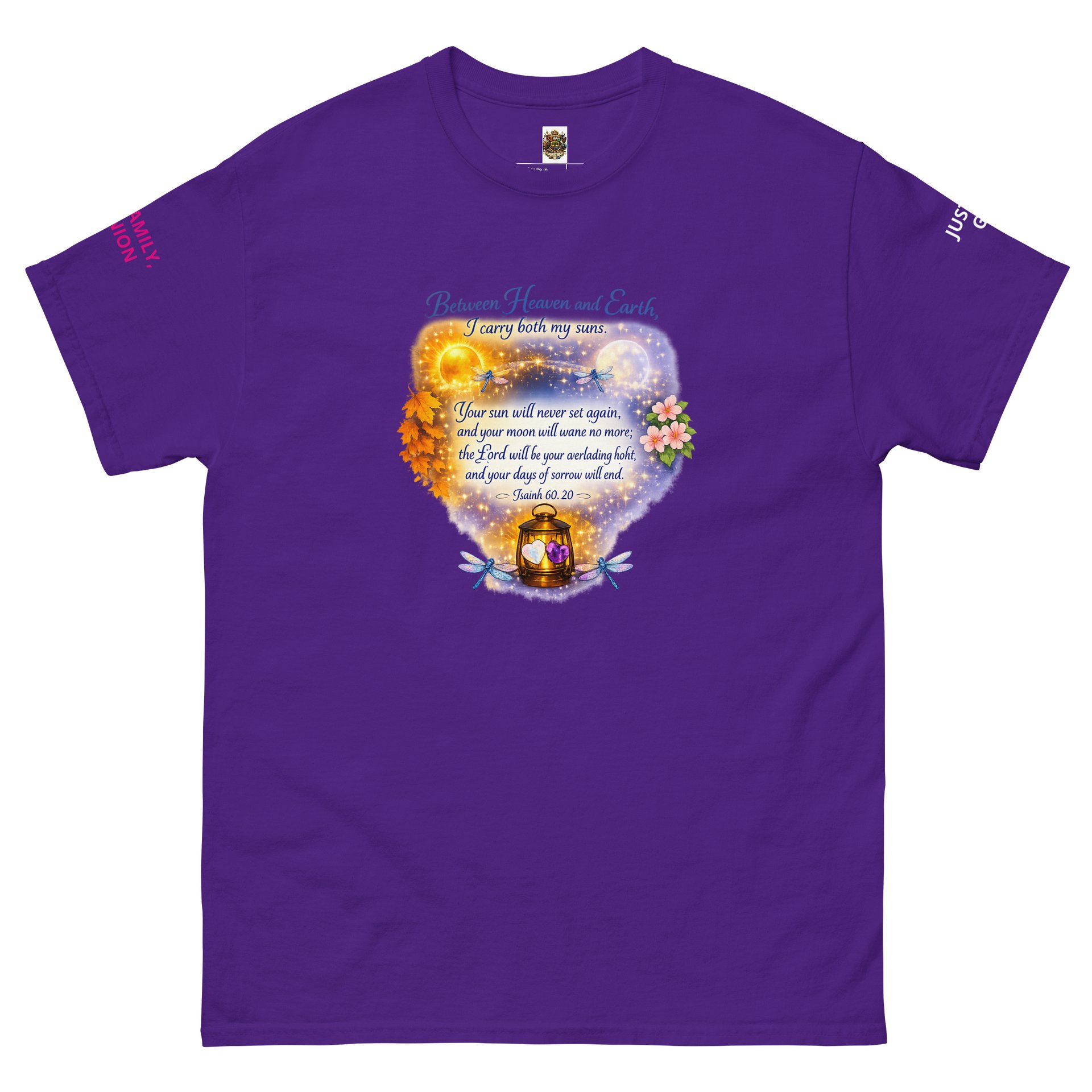 I Carry Both My Suns — Heart Glow Tee product image (2)