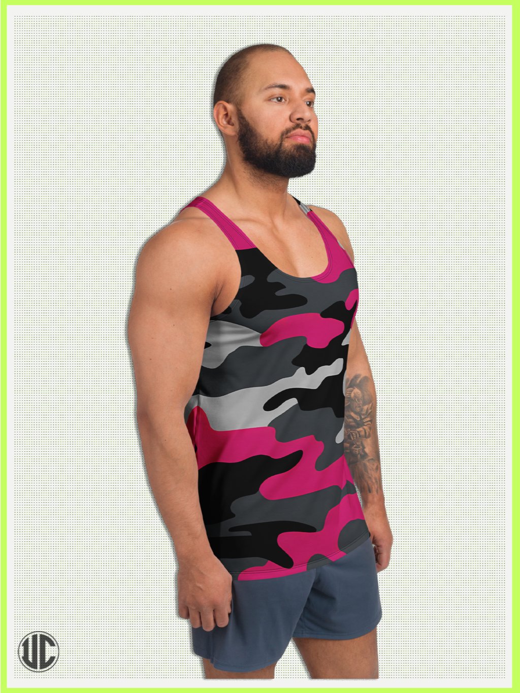 Savage Pink Camo – Men’s Tank Top product image (3)