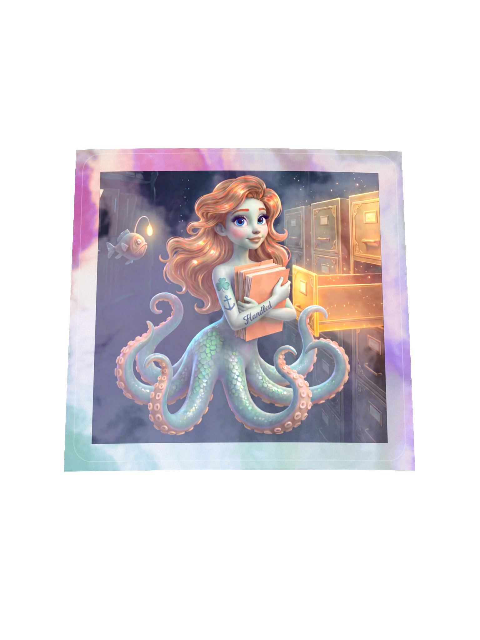 Handled's Ella holographic sticker product image (1)