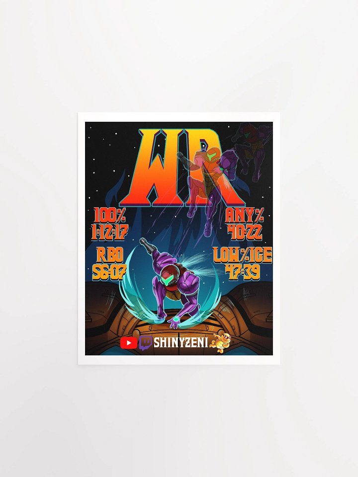 4/4 No Major Glitches World Records Illustration Poster product image (4)