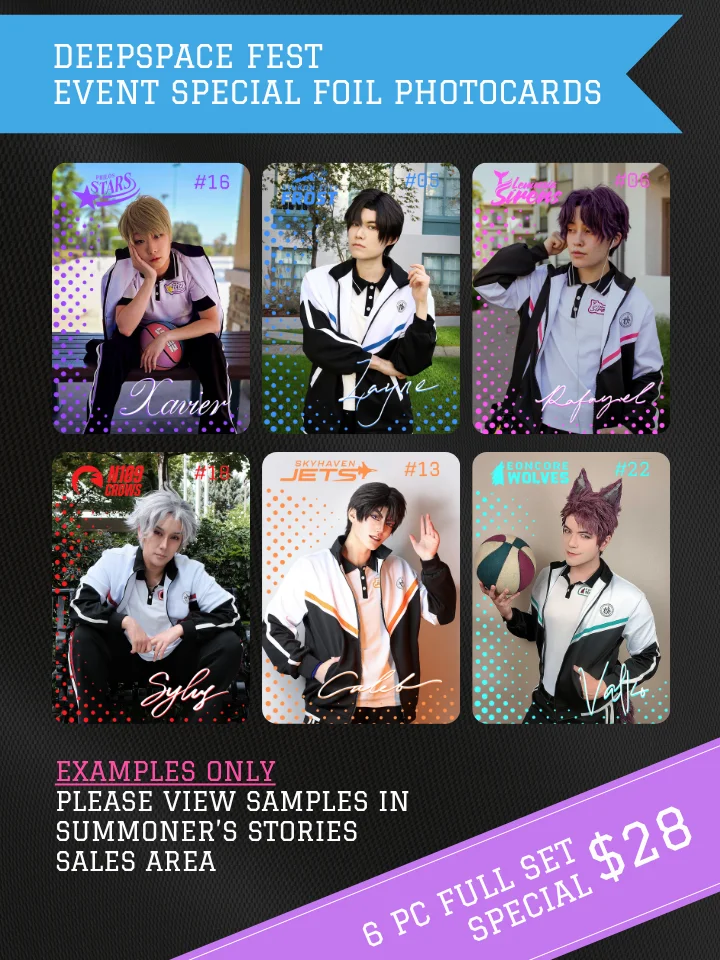 [PREORDER] Deepspace Fest Cosplayer Foil Photocards - for SHIPPING product image (1)
