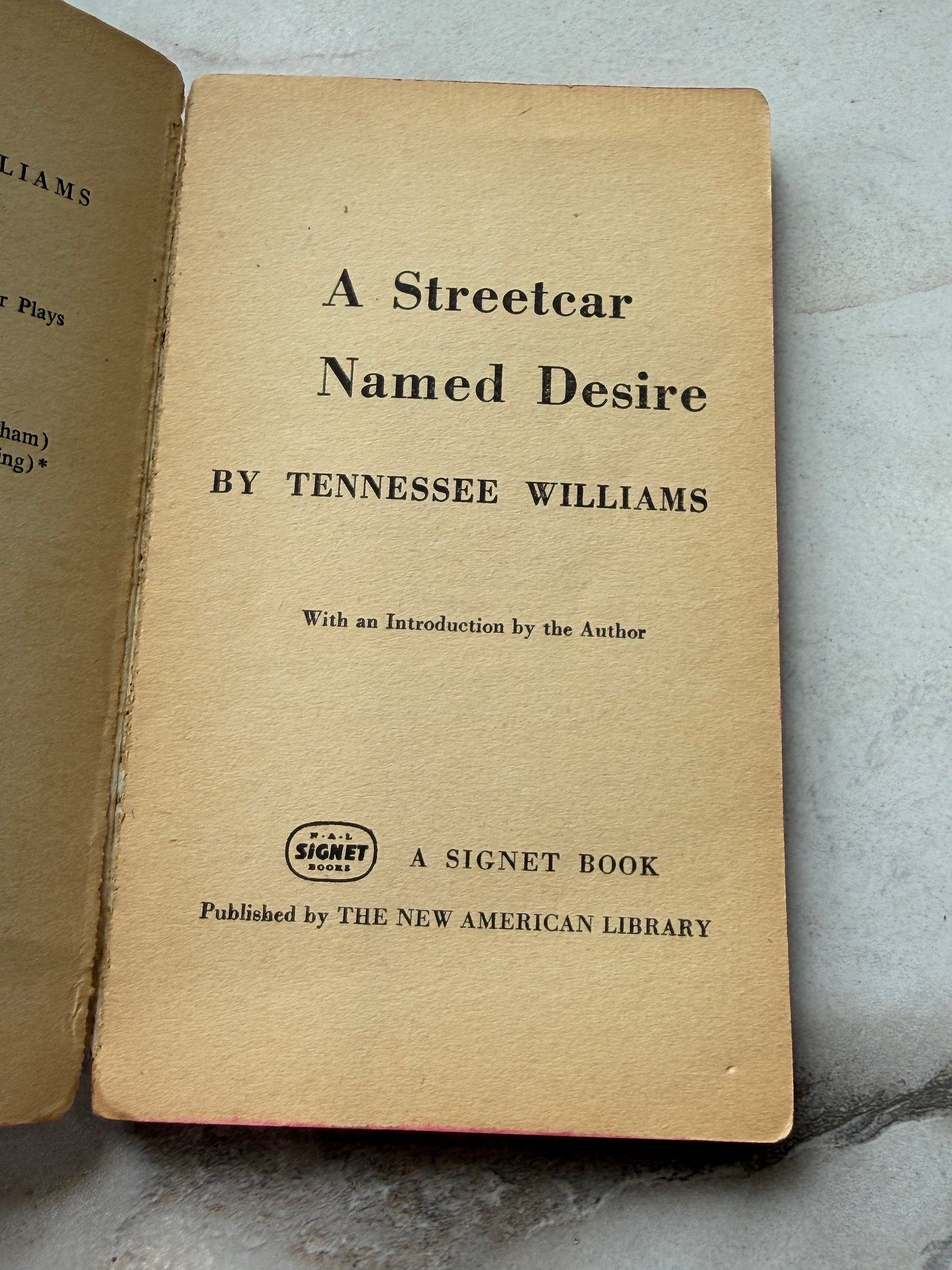 1961 A Streetcar Named Desire | Tennessee Williams | Vintage Signet Paperback product image (2)