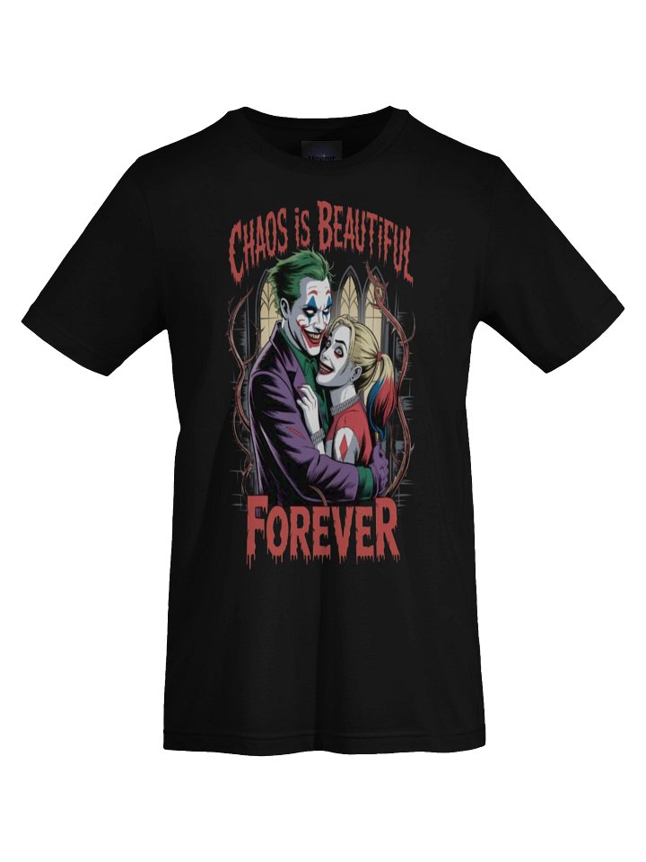 Chaos is Beautiful Forever: Joker and Harley Quinn Eternal Embrace T-Shirt product image (1)