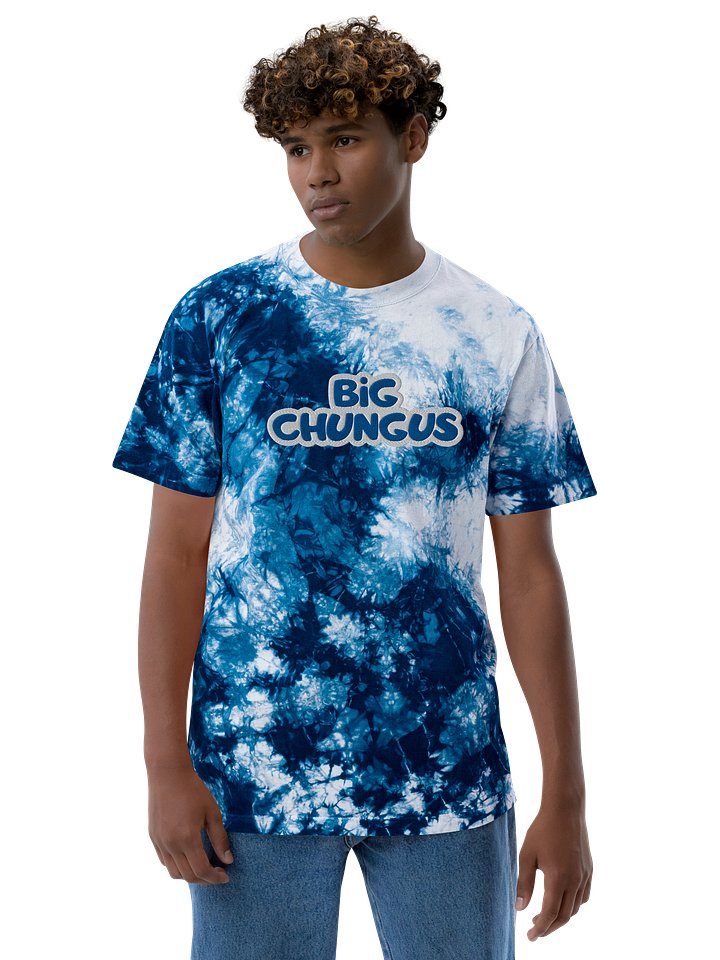 Big Chungus oversized embroidered tie-dye t-shirt product image (1)