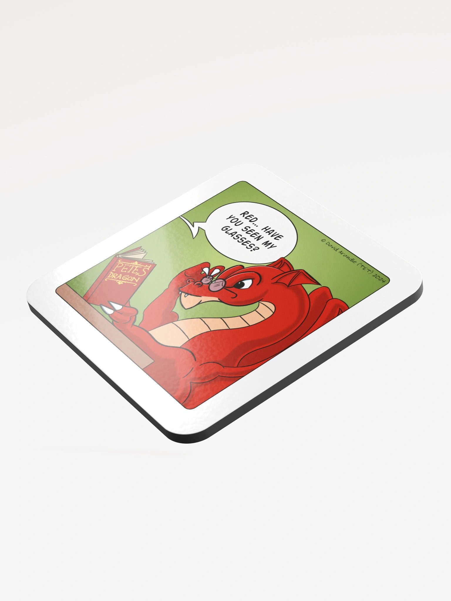 Resident Dragon Seen My Glasses Coaster product image (3)