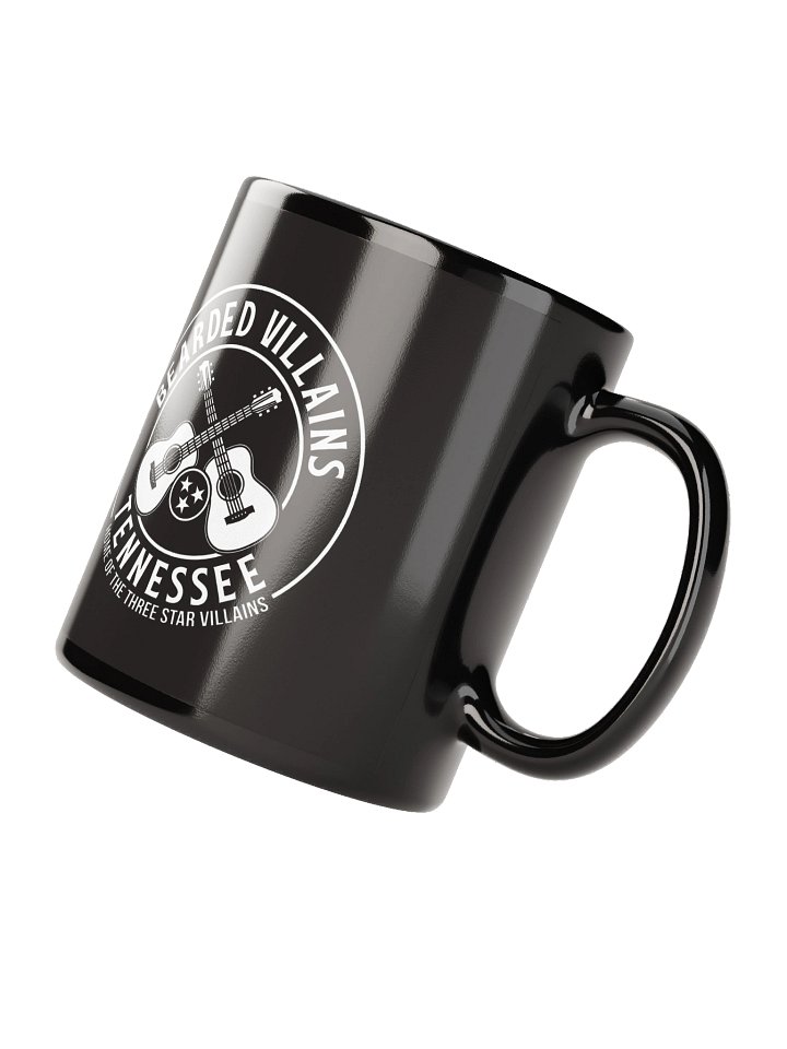 TSV “Whiteout Crest” Gloss Black Mug | Bearded Villains Tennessee | 11oz & 15oz Ceramic product image (2)