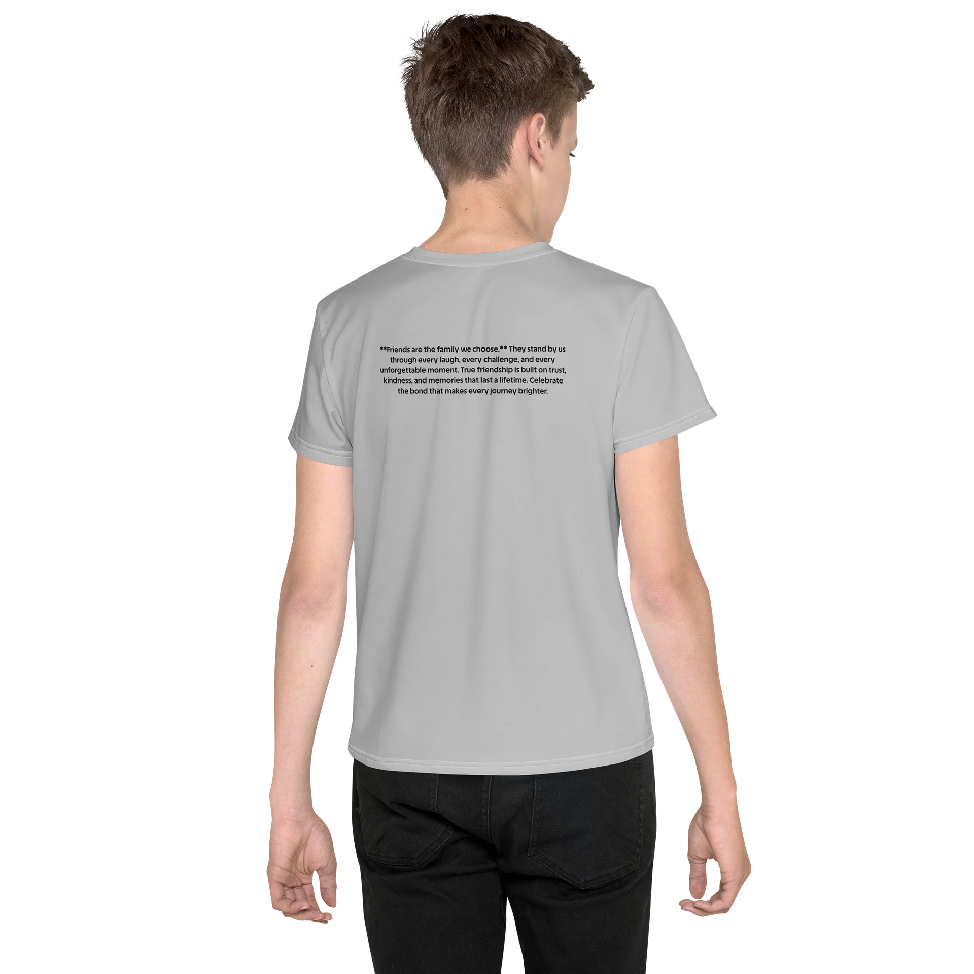 Minimal Gray All-Over Print Youth Tee product image (1)