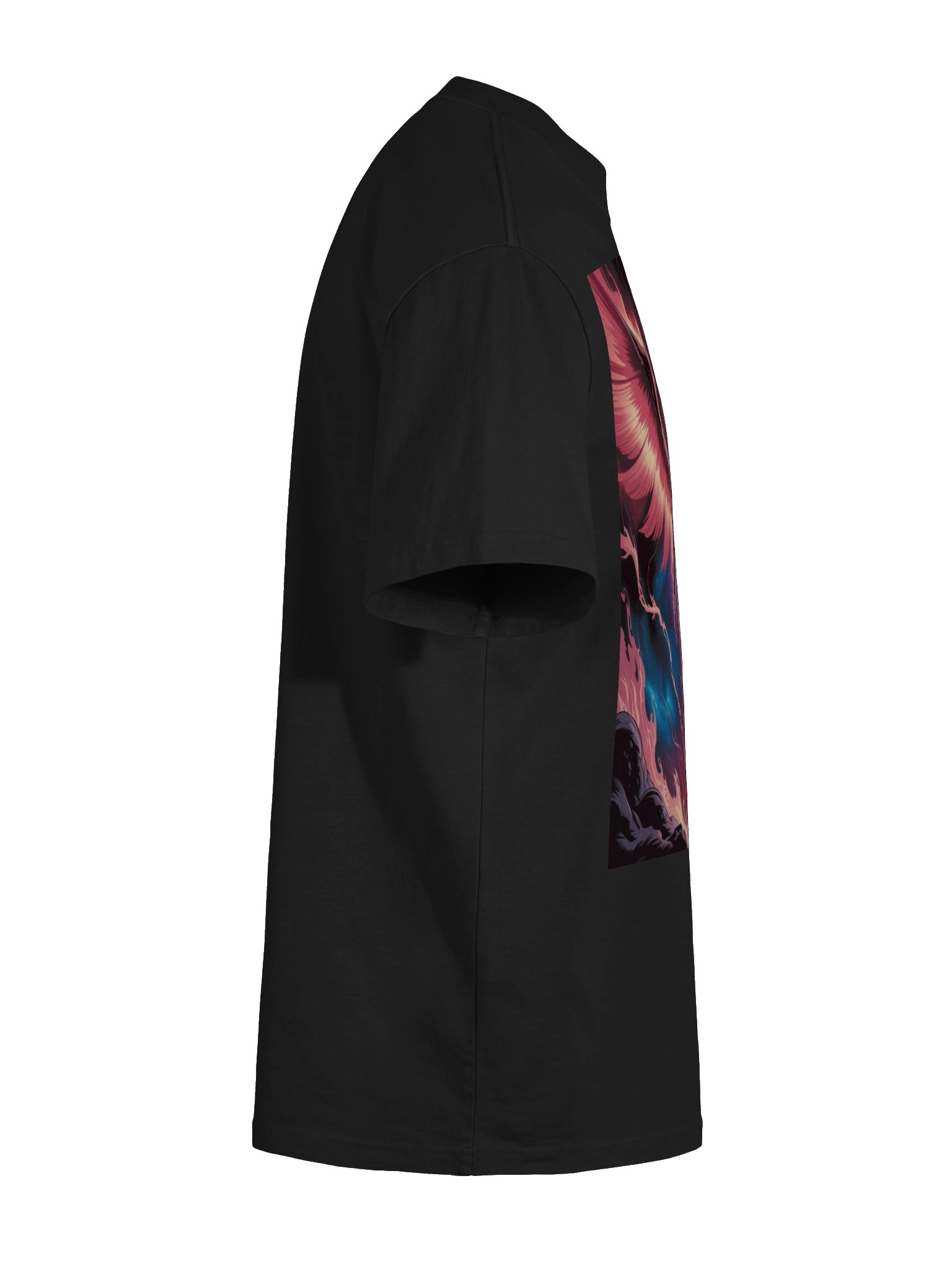 Dark Phoenix Stellar Blaze Oversized Faded T-Shirt – Inferno Wing Ascent product image (11)