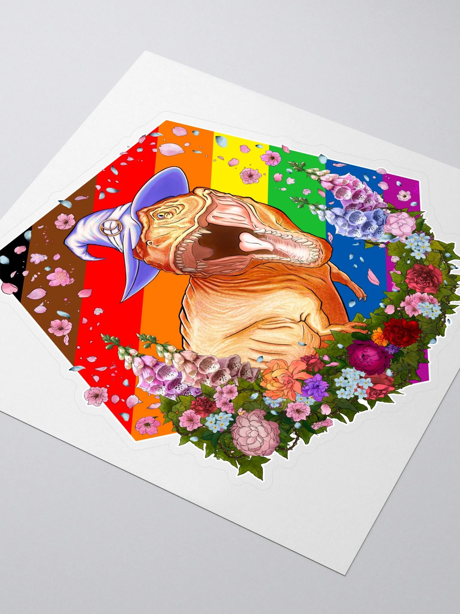 Rainbow T-Rex Witch product image (3)