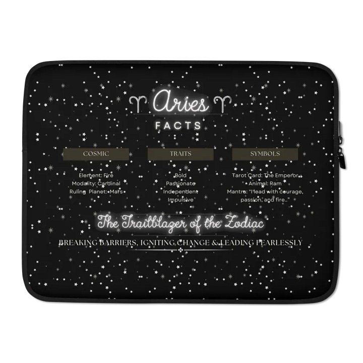 Aries 2025, Attributes, Laptop Sleeve product image (2)