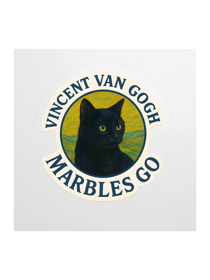 Starry Cat Vincent Van Gogh Sticker product image (1)