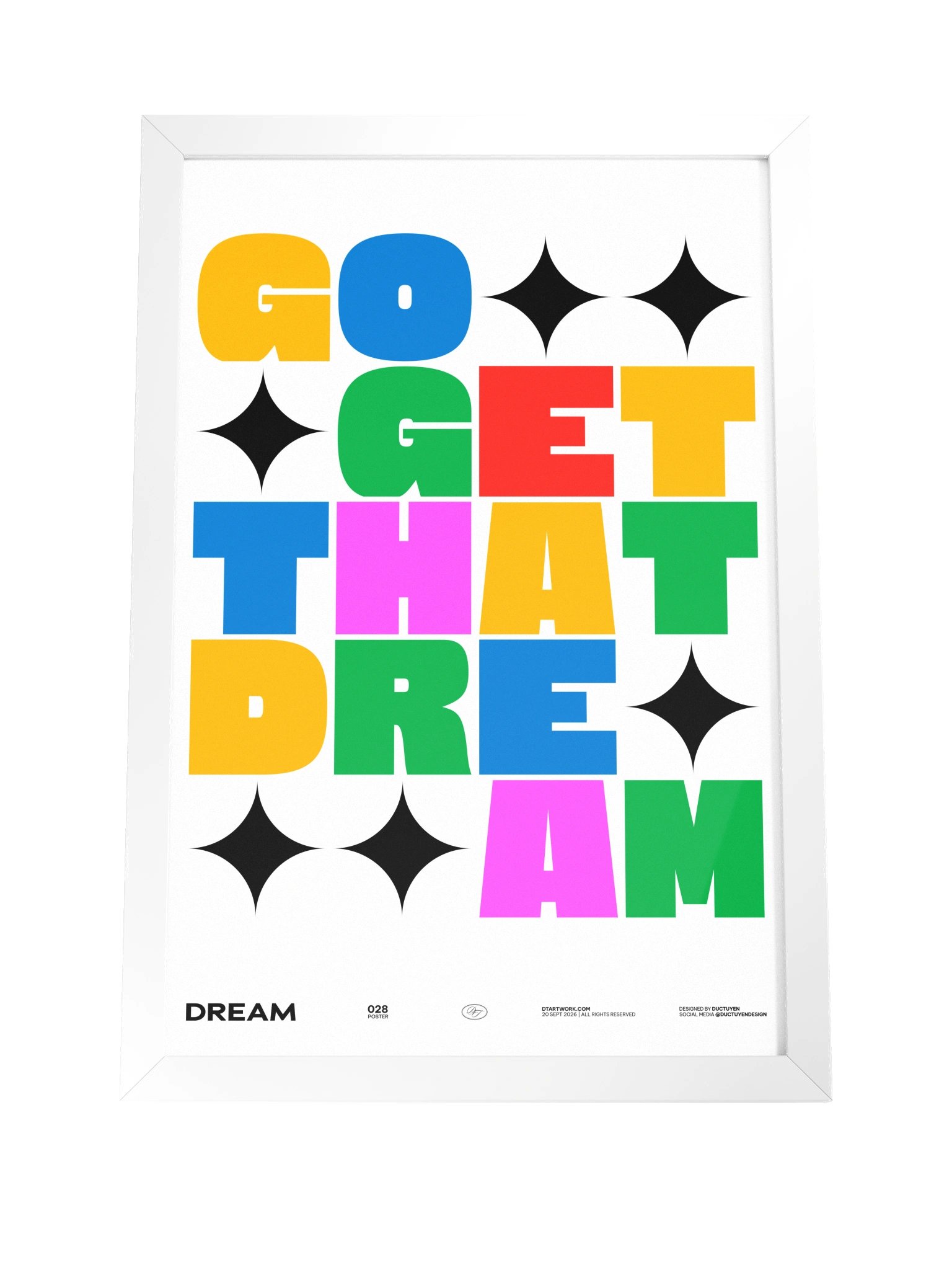 "GO GET THAT DREAM" Framed Poster product image (4)