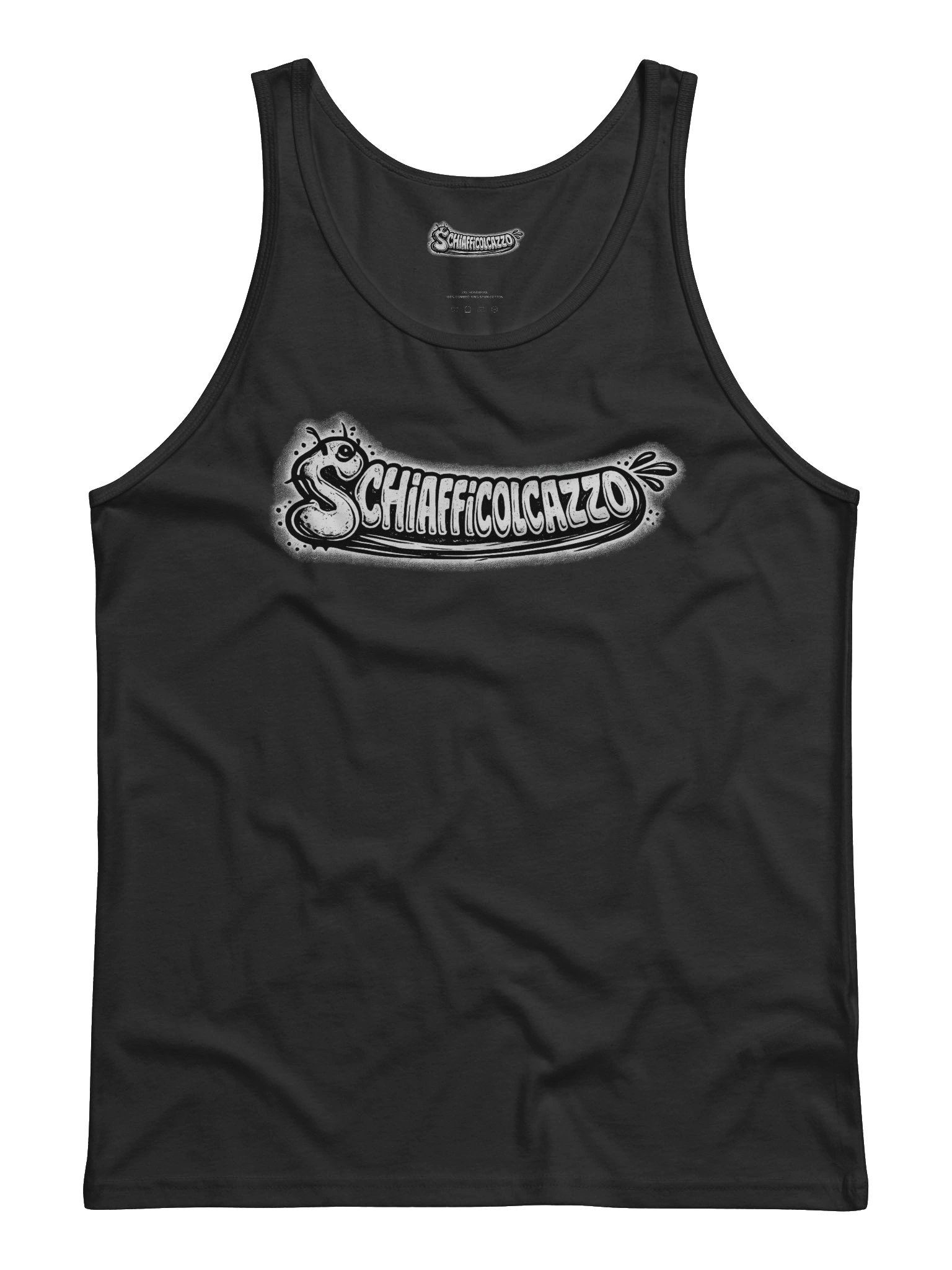 schiafficolcazzo tanktop black product image (1)