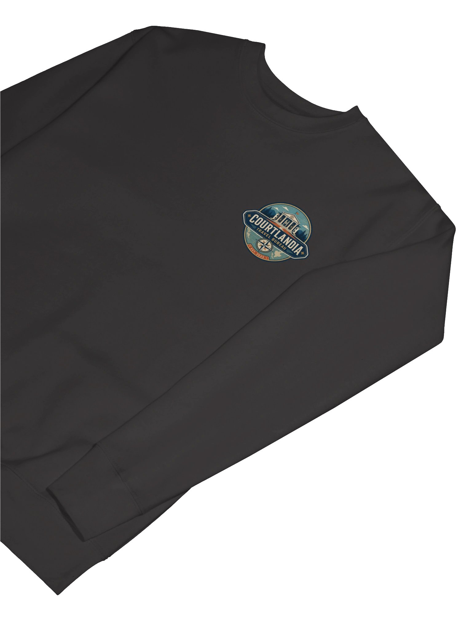 Courtlandia Travel Bureau Vintage Tourist Map Sweatshirt product image (37)