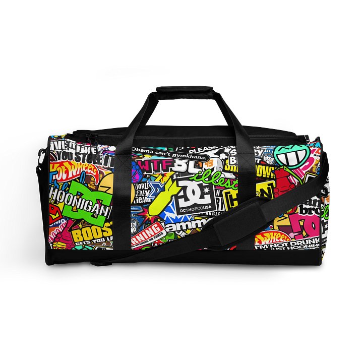 Sticker Bomb All-Over Print Duffle Bag product image (1)