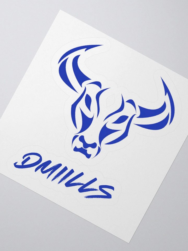 dmiills Blue Kiss Cut Sticker product image (6)