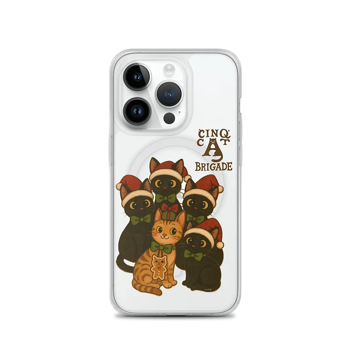 cat brigade winter MagSafe® Clear Case for iPhone® product image (2)