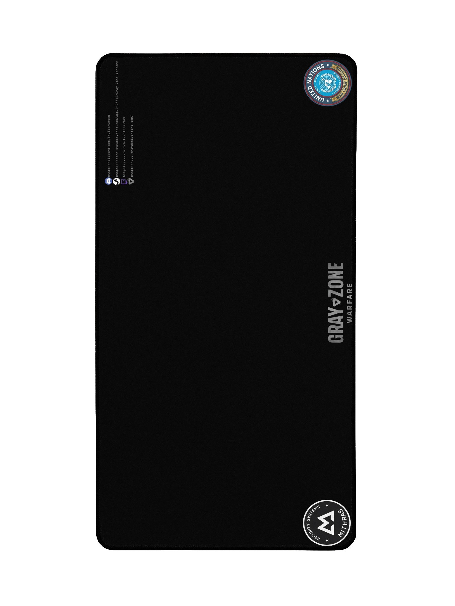 UNWCD/MSS Black Desk Mat - Smoke GZW product image (2)