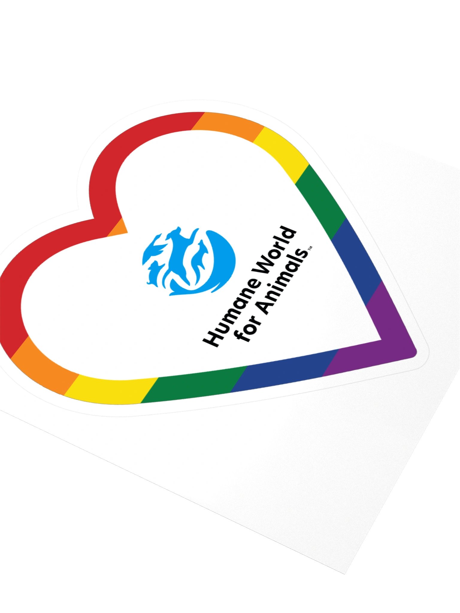 Rainbow heart logo - Sticker product image (4)