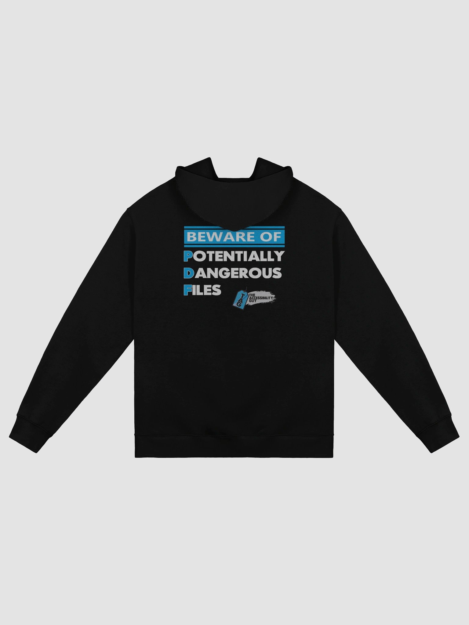 Beware of PDF Oversized Hoodie product image (1)