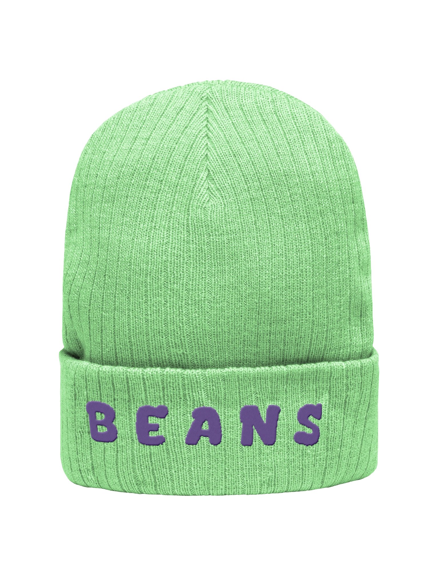 'BEANS' Ribbed Beanie product image (1)
