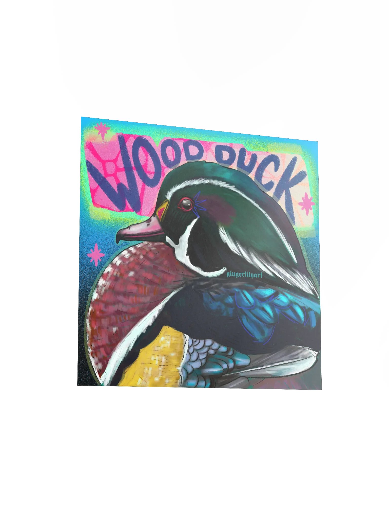 wood duck print product image (6)