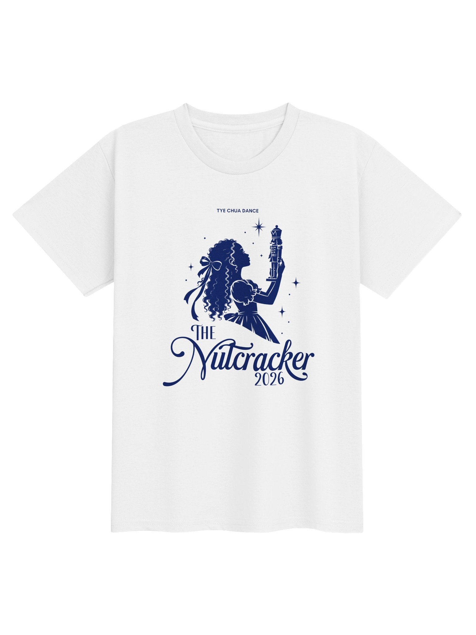 Nutcracker 2026 Clara Kids’ Tee - White product image (1)