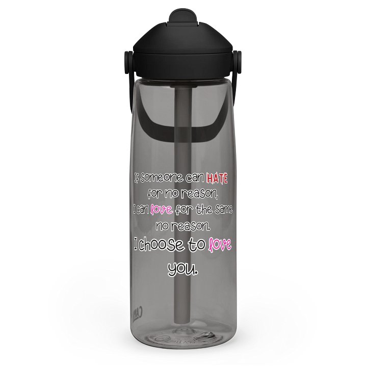 Love & Hydration Flip Straw Bottle product image (1)