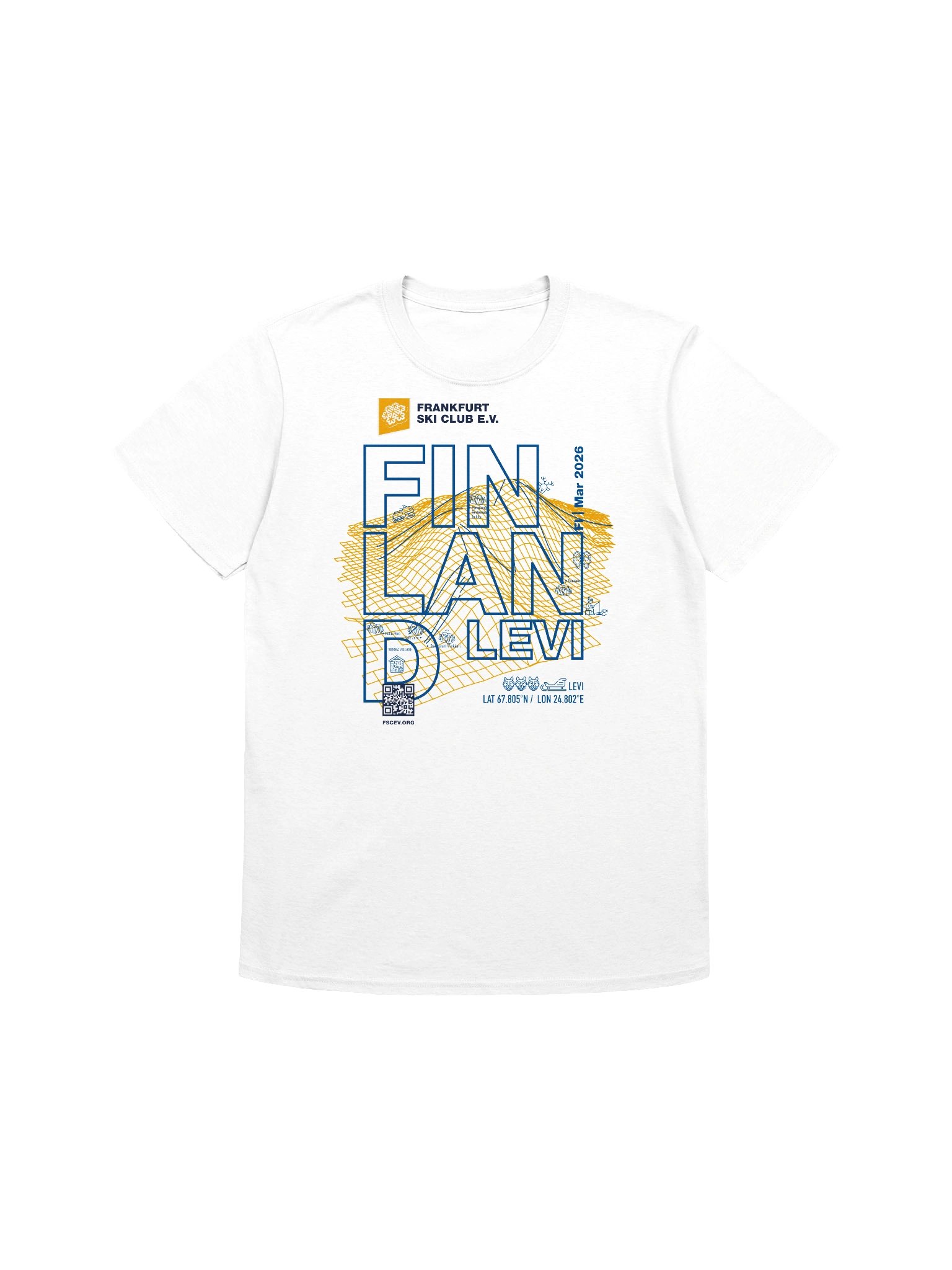 Finland / Levi Resort white (front only print) product image (1)
