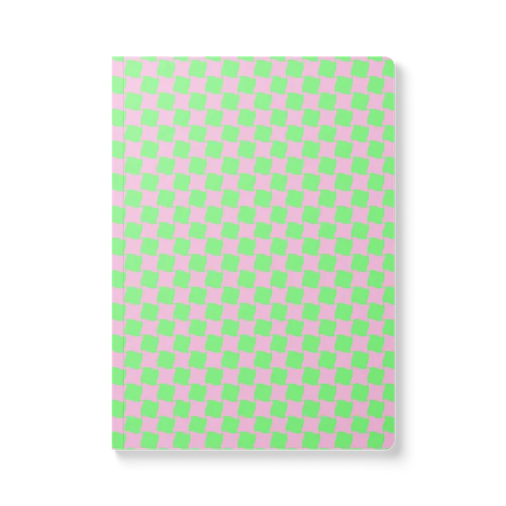 Whirly Green and Pink Checks product image (1)