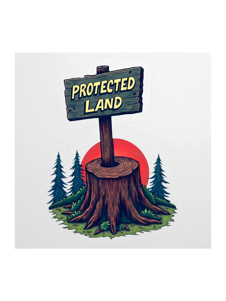 Protected Land Sticker product image (1)