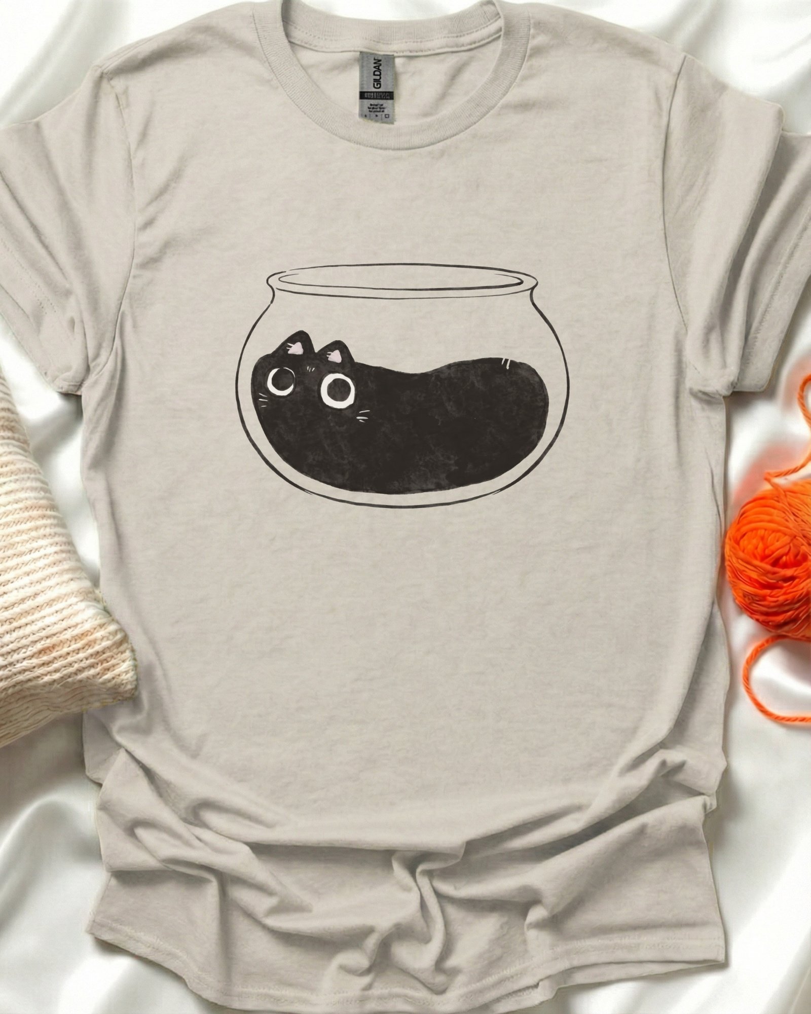 Fishbowl Cat T-Shirt product image (1)