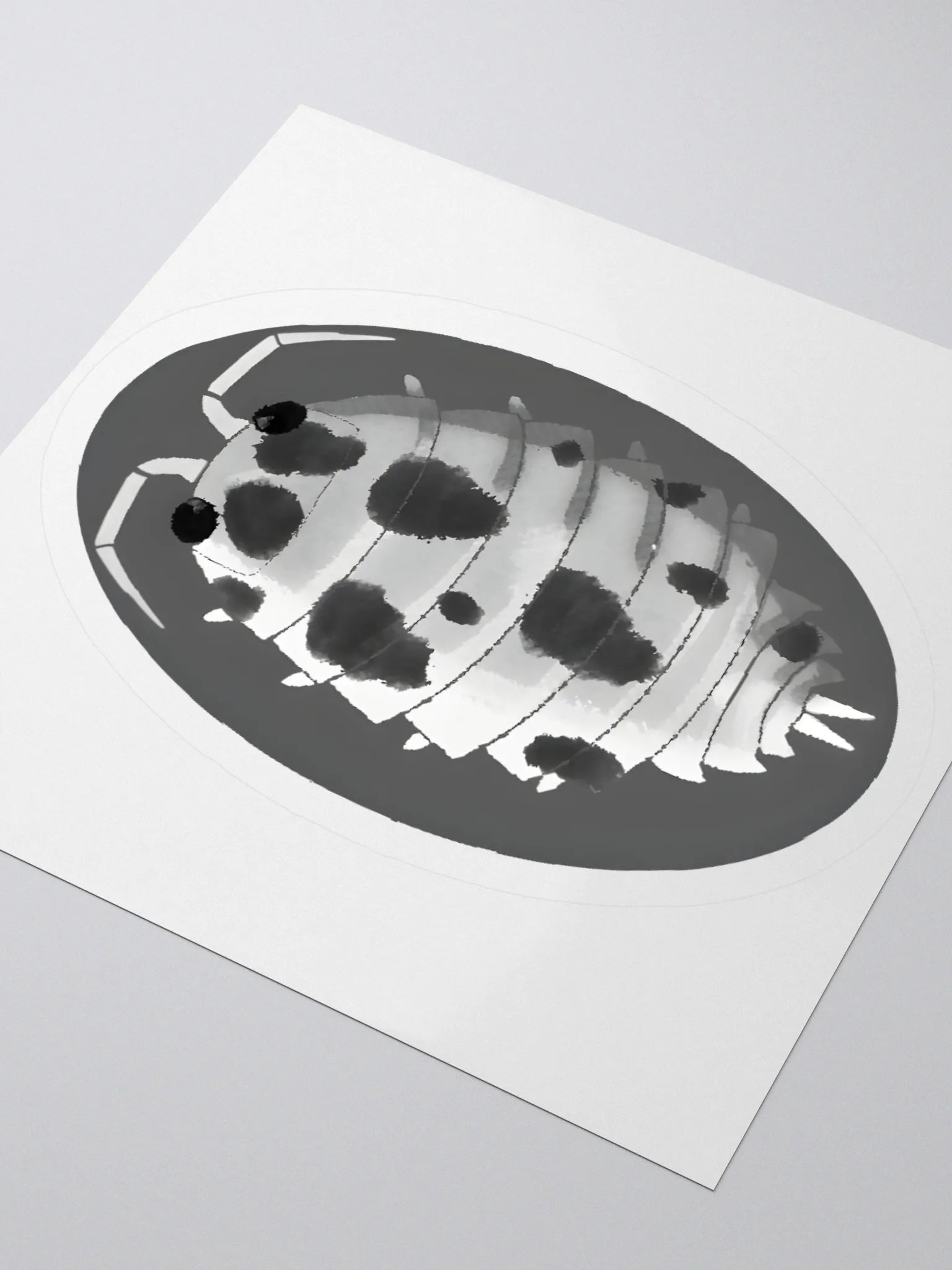 Dairycow Isopod Sticker with Background product image (9)