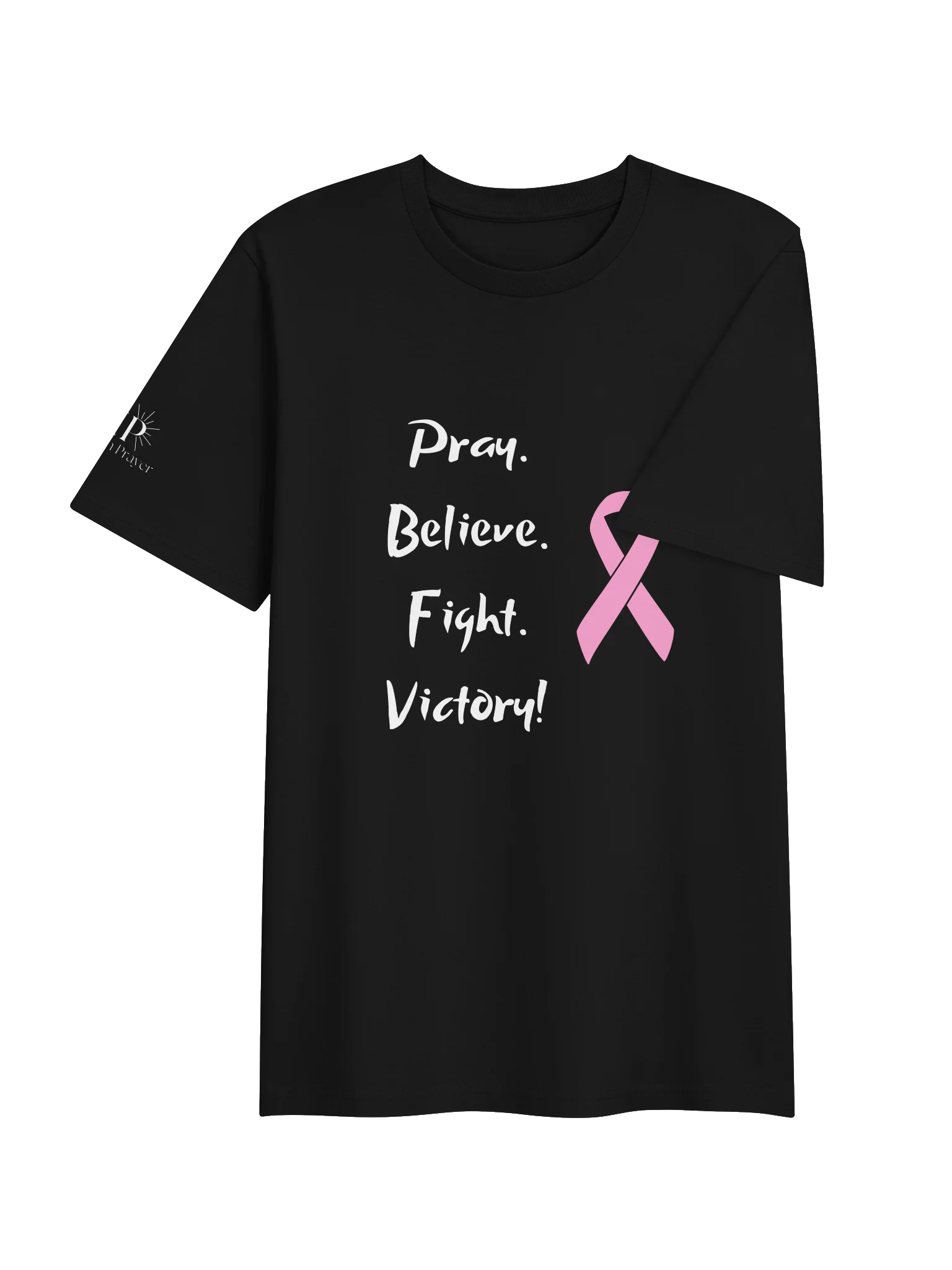 VIP Breast Cancer Awareness "Pray, Believe, Fight, Victory!" Unisex T-Shirt product image (4)
