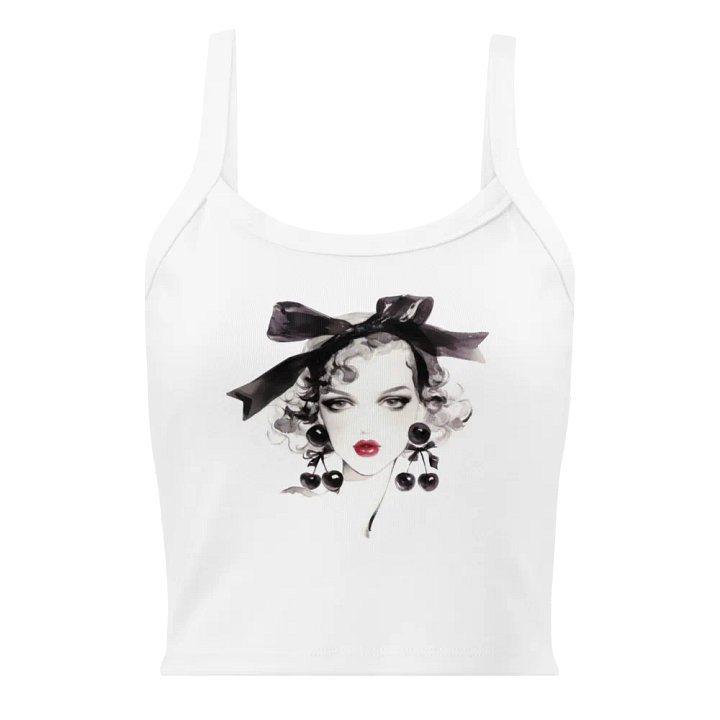 "Cherry Glam" Ribbed Tank product image (1)