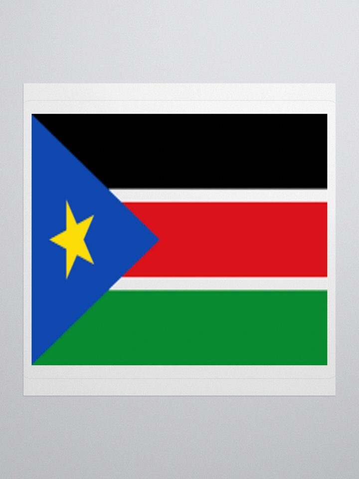 Exclusive South Sudan Flag Kiss-Cut Stickers - High-Quality Vinyl, Multiple Sizes product image (1)