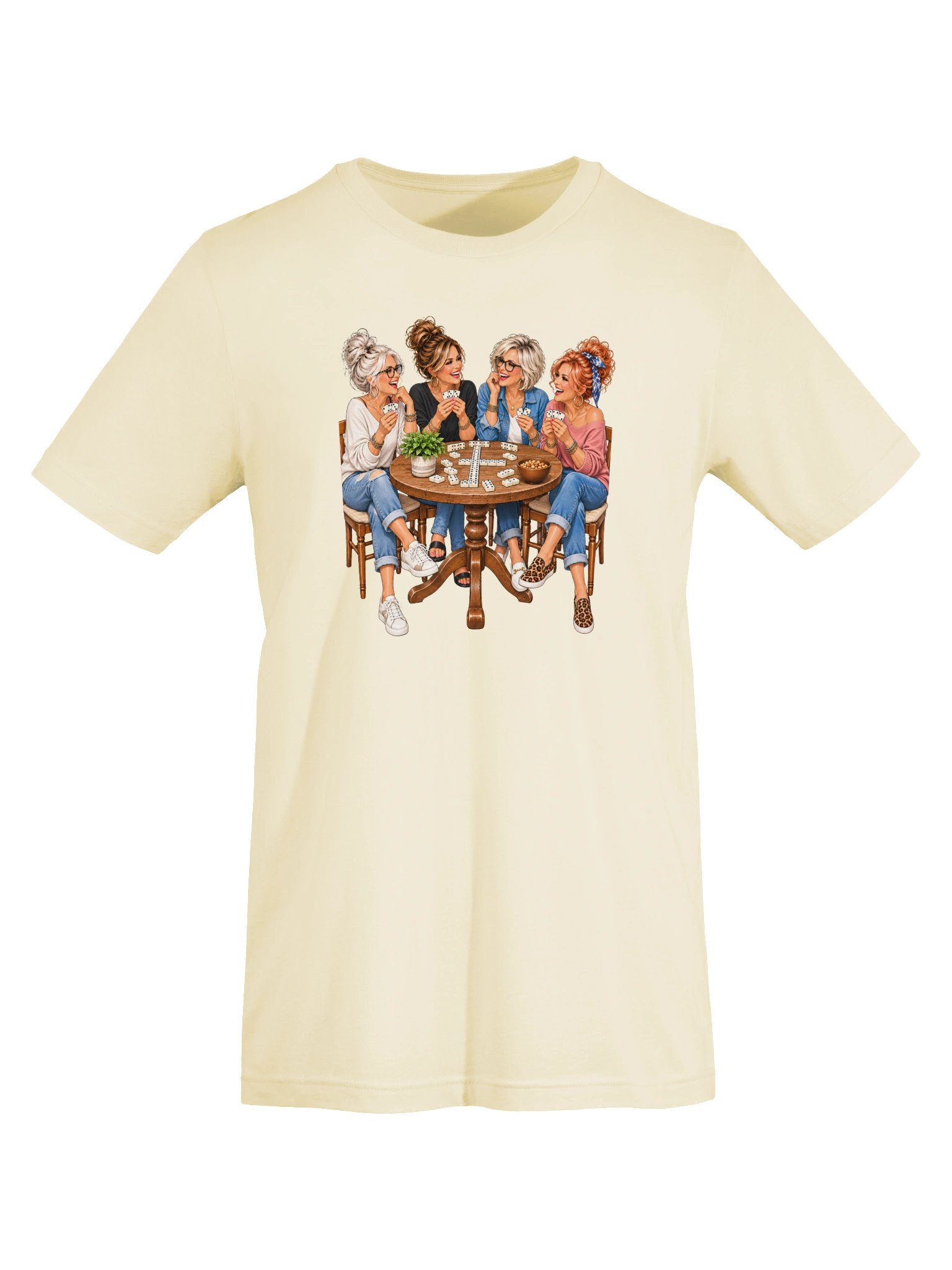 Domino Ladies Game Night T-Shirt | Friends Playing Dominoes Tee | Girls' Game Night Shirt product image (40)