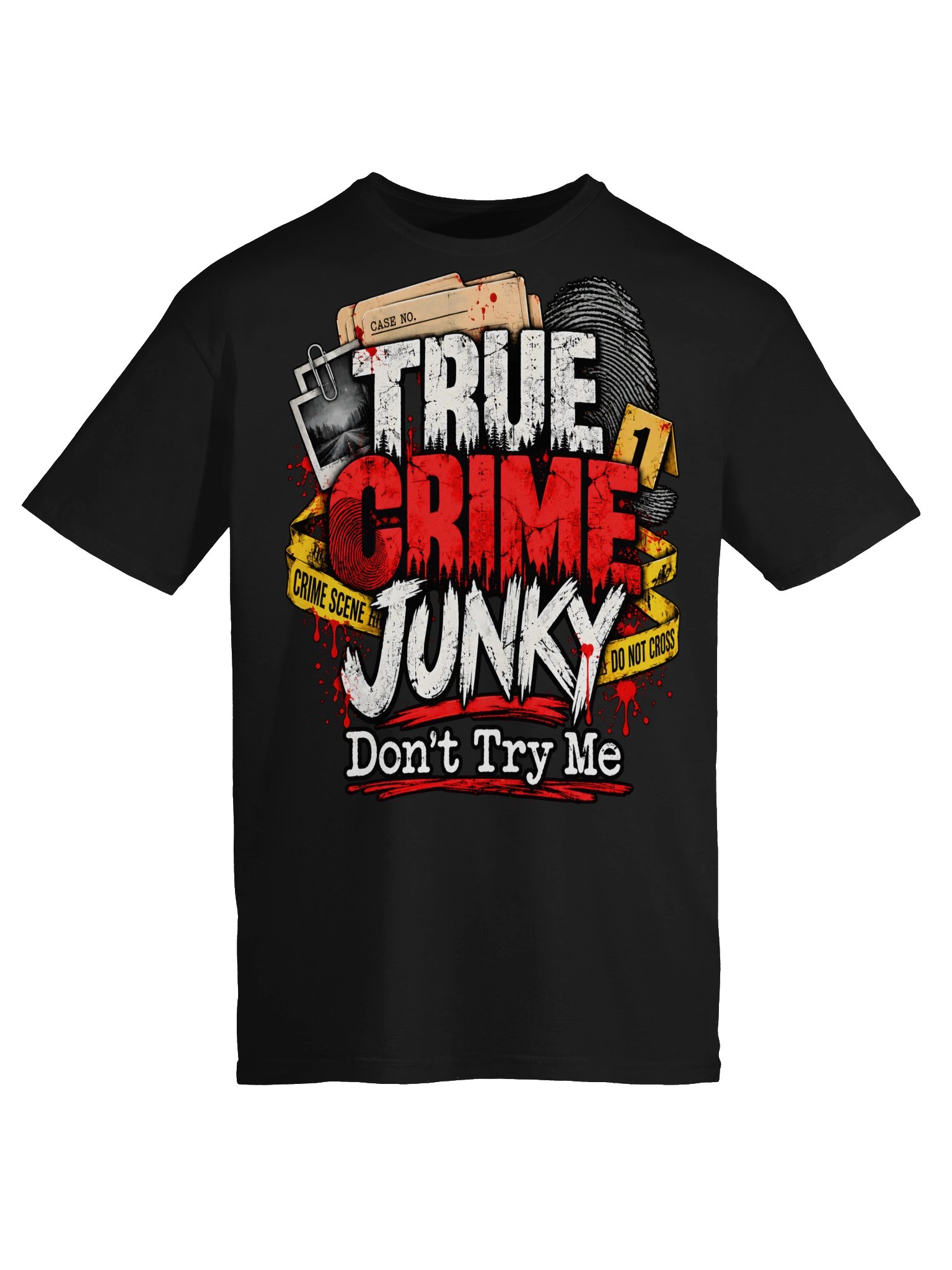 True Crime Junky Gritty Crime Scene Tee product image (71)