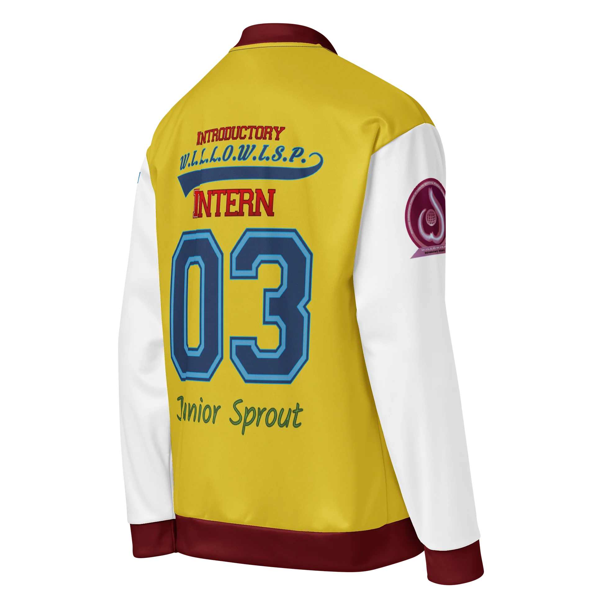 WILLOWISP Intern Varsity Jacket (yellow) product image (4)