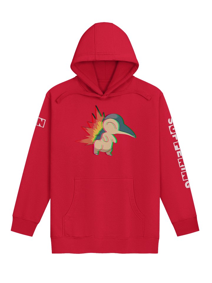 RED FANART GLITCH HOODIE product image (1)