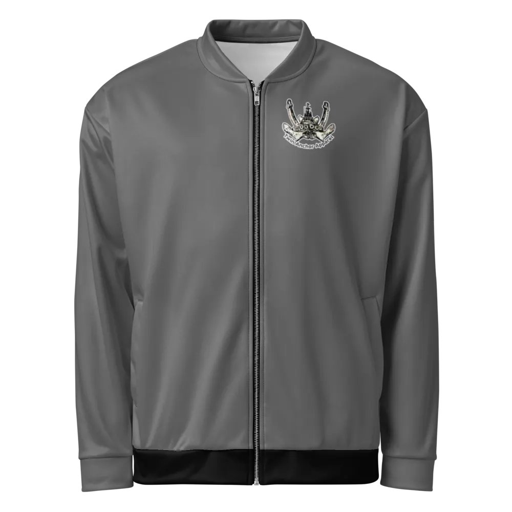 Foss Tugboat Sketch Gray Bomber Jacket product image (2)