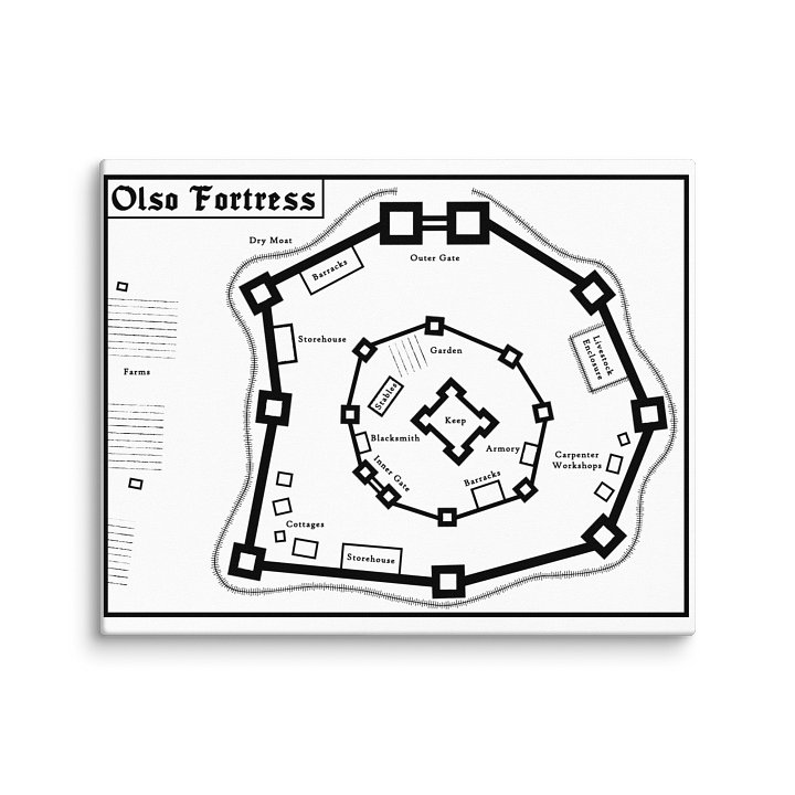 Olso Fortress Canvas Print product image (1)