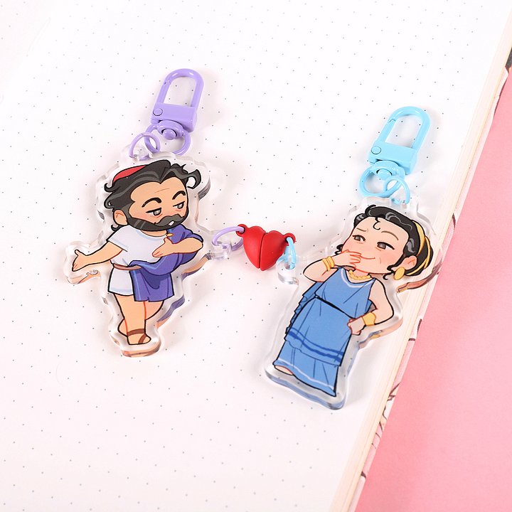 Odysseus and Penelope Magnet Hearts (pre-order) product image (1)