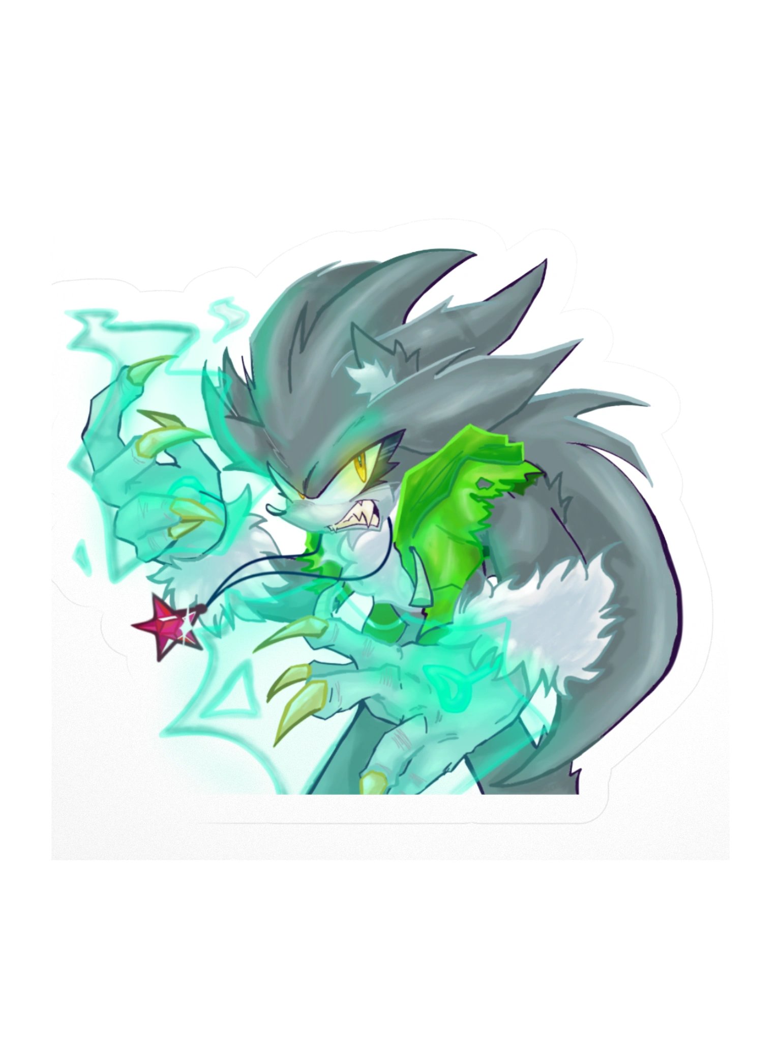 Werehog Silver Sticker product image (1)