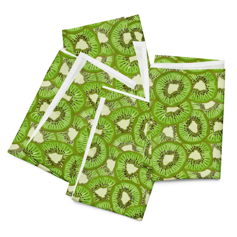 Kiwi Fruit Cloth Napkin Set (4-Pack) | Reusable Cloth Napkins for Tropical Table Decor product image (4)