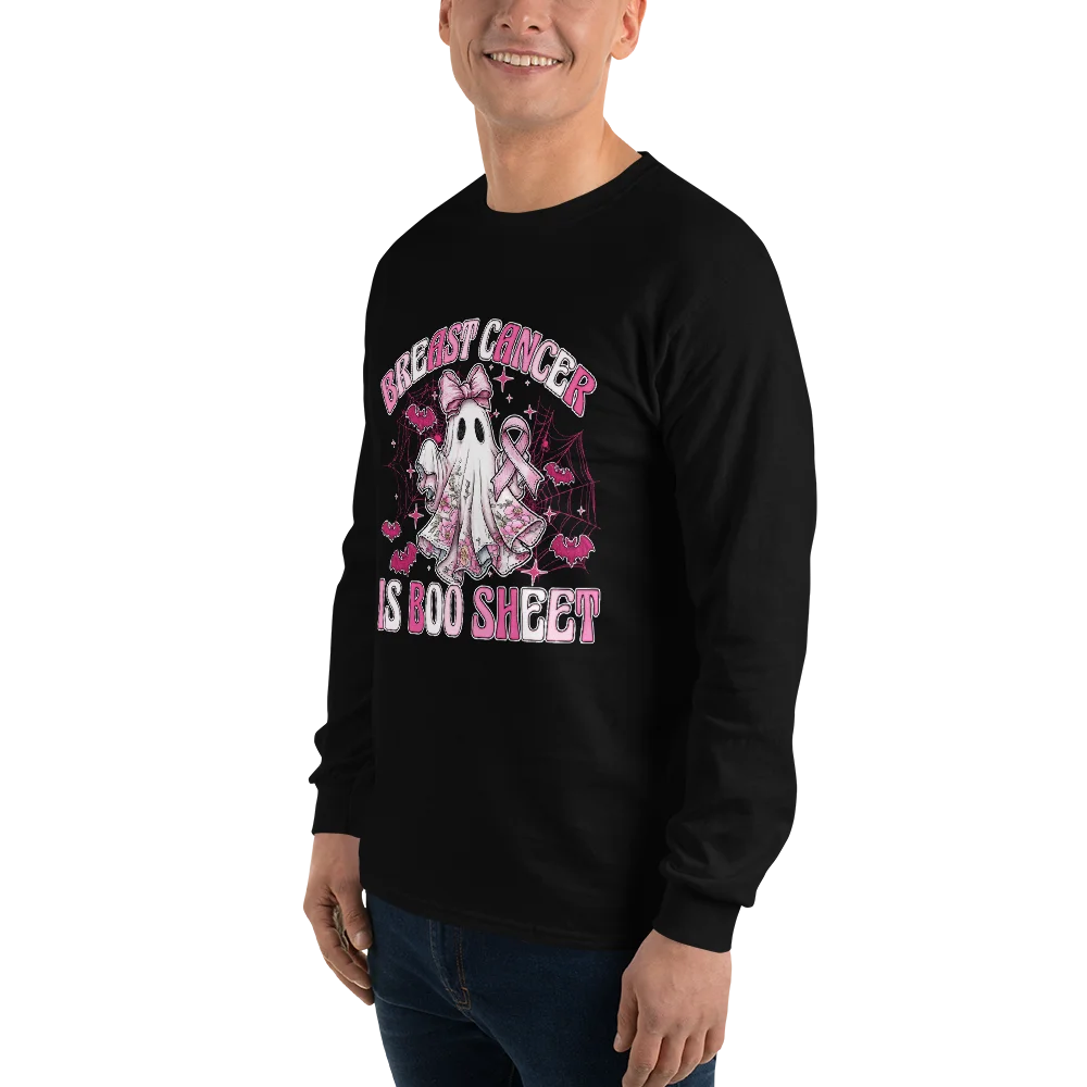 Breast Cancer is Boo Sheet Long Sleeve product image (11)