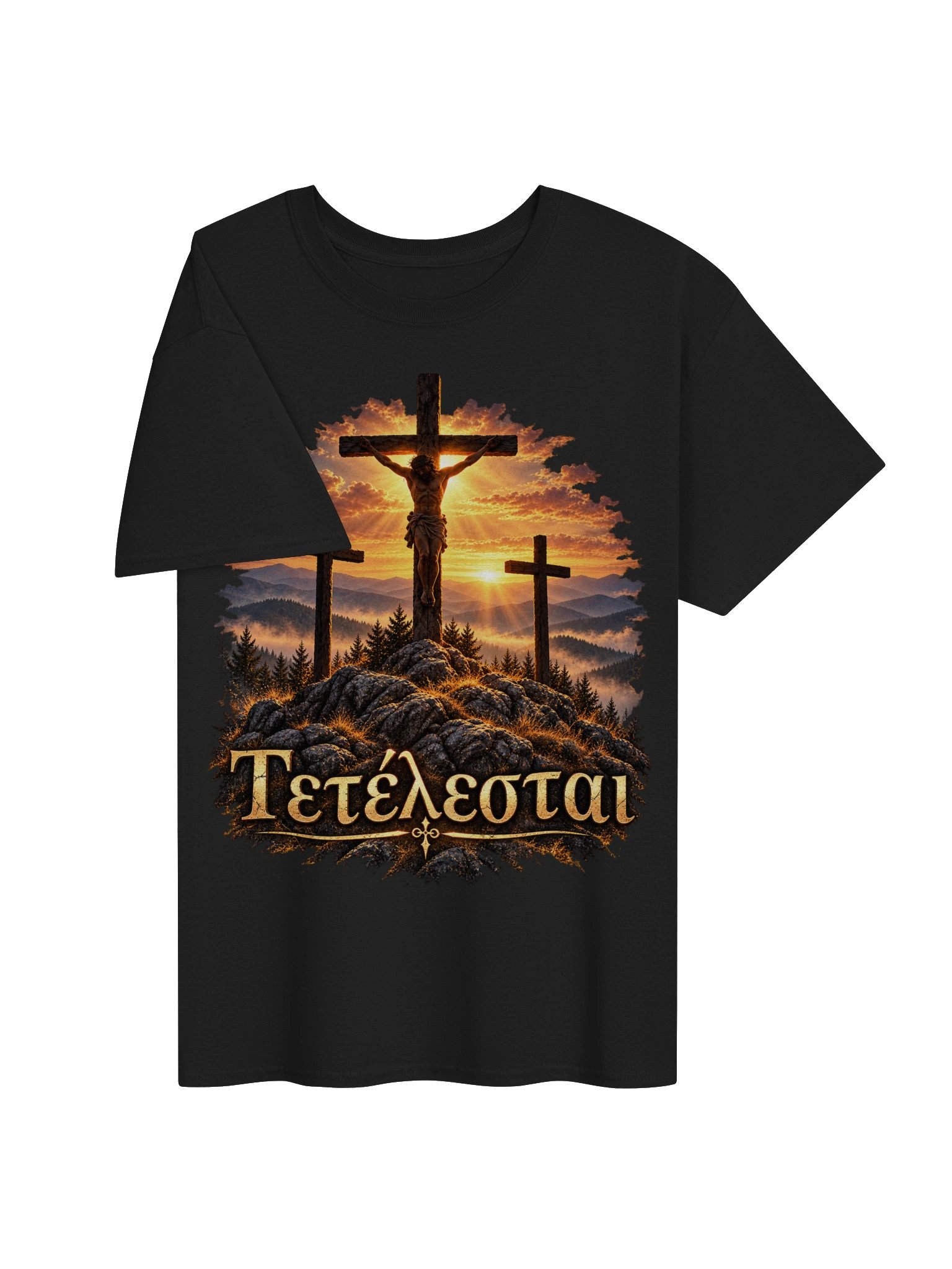 Tetelestai It Is Finished Christian T-Shirt – John 19:30 Cross Tee product image (3)